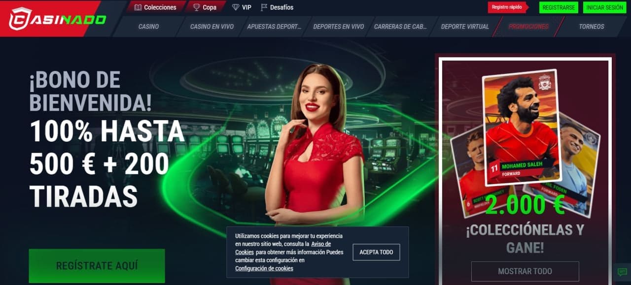 Casinado Casino: más de 3.000 juegos y apuestas en una sola cuenta